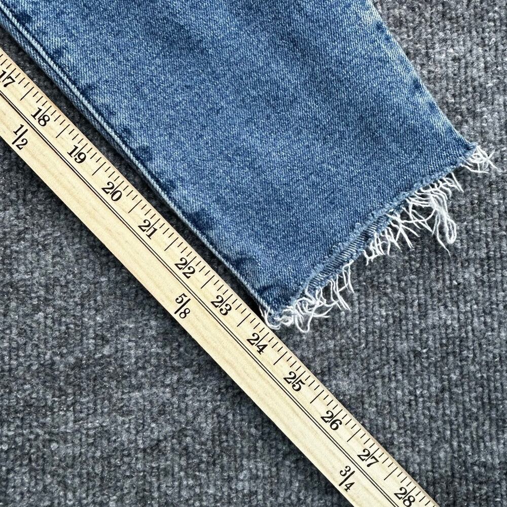 Hollister Ultra High Rise Mom Jeans Women’s 0S W24 L25 Raw Hem Size 0 - Picture 8 of 8